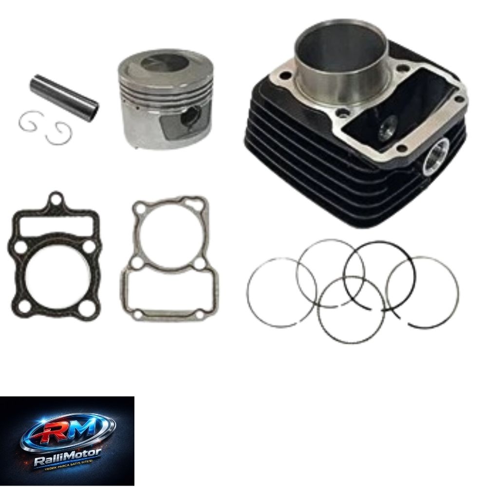 SİLİNDİR PİSTON SİYAH (BOY 69mm -13mm PERNO) OEM CG 150