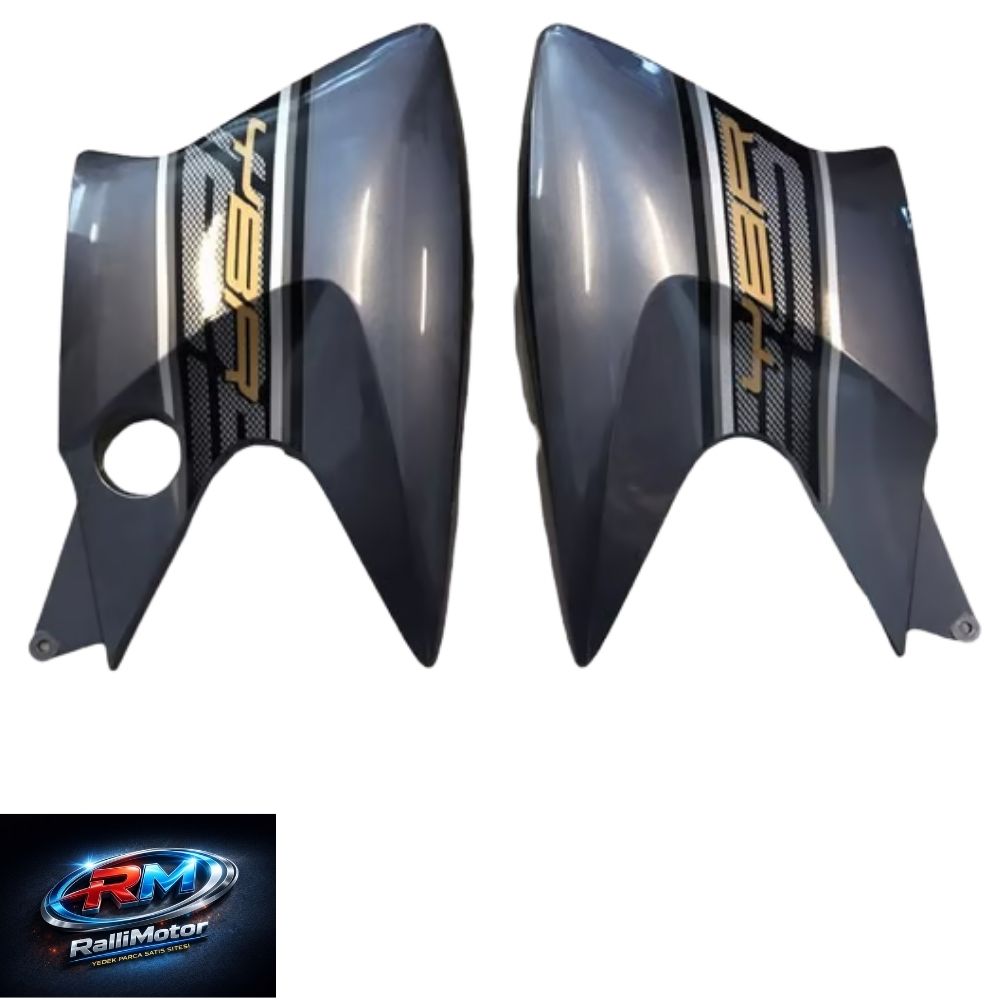 DEPO YAN KAPAK / GRENAJ (SAĞ SOL DEPO PANZOLOTU SET FÜME/GRİ) YBR 125 K YAMAHA