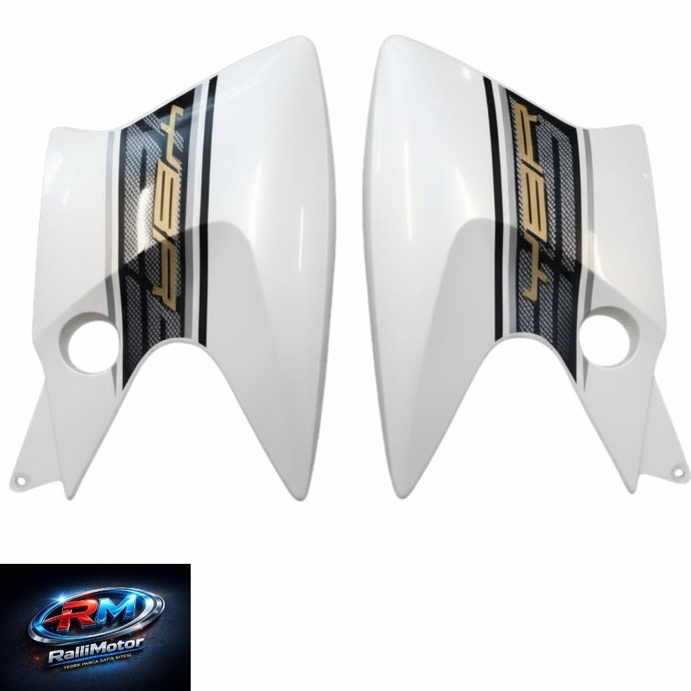DEPO YAN KAPAK / GRENAJ (SAĞ SOL DEPO PANZOLOTU SET BEYAZ) YBR 125 K YAMAHA