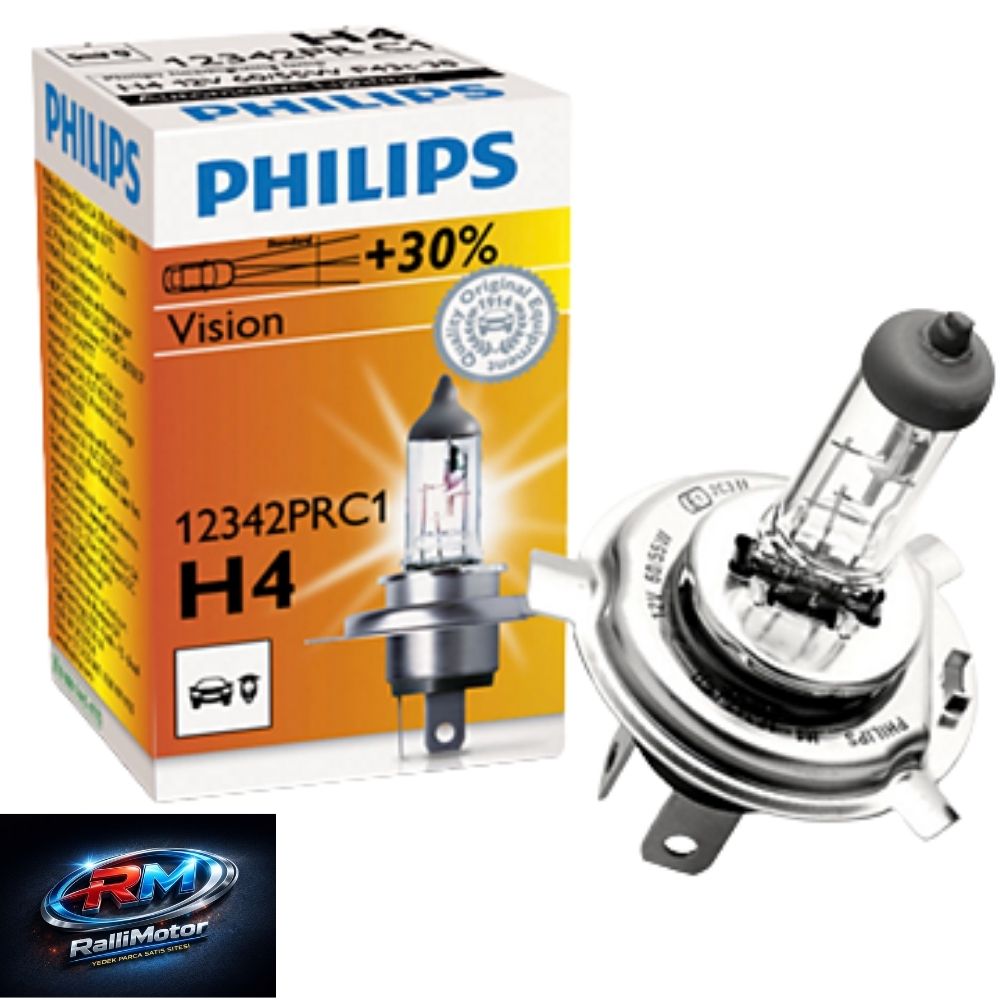 ÖN FAR AMPÜLÜ PHILIPS 3 BACAKLI H4 (12X35X35) OEM YBR 125 YAMAHA