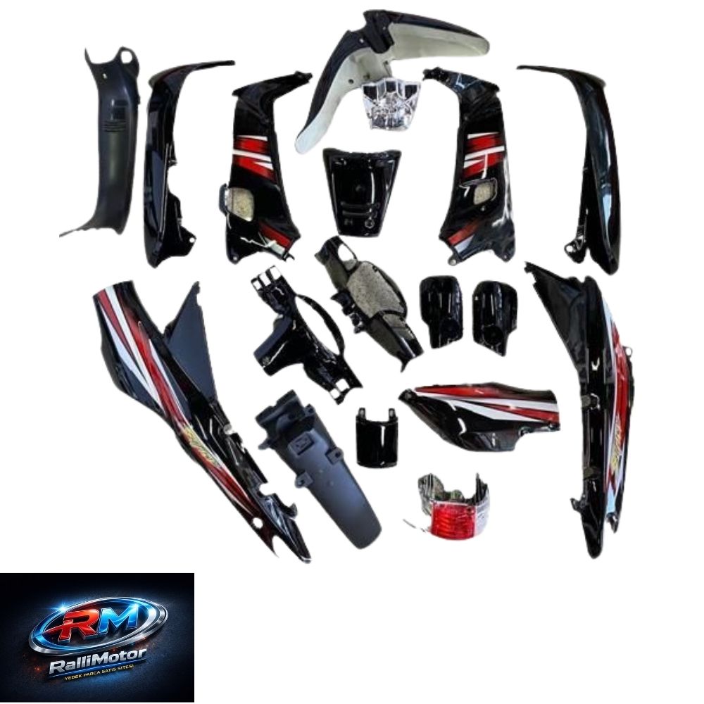 KAPORTA SETİ (SİYAH FAR STOP DAHİL) KH 100 MONDİAL