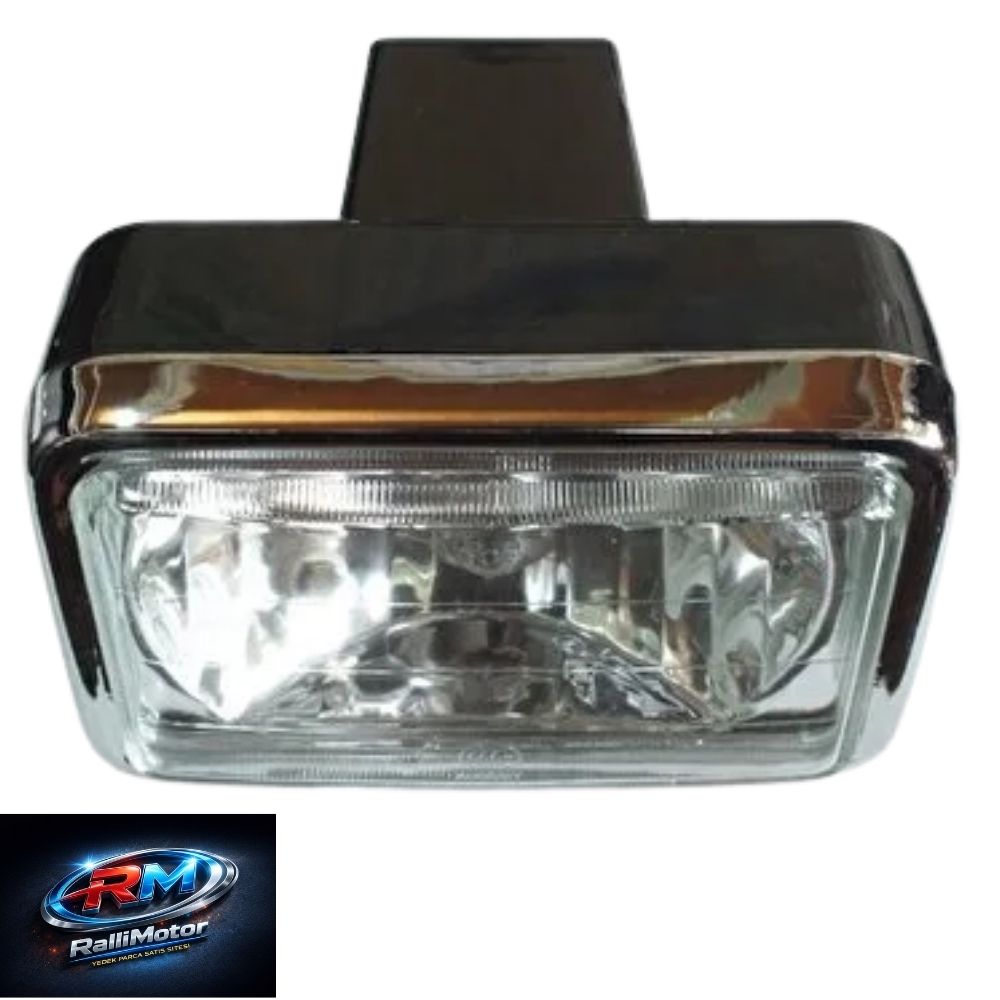 ÖN FAR KOMPLE SİYAH DÜZ CAM (A KALİTE) ASYA / KUBA / AGK / CG 150