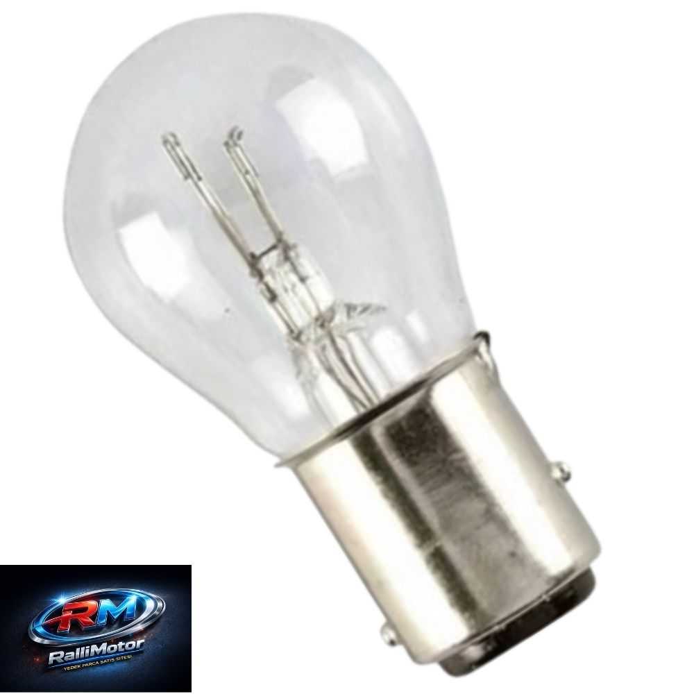 12V 21/5W ARKA STOP AMPÜLÜ (ÇİFT DEVRE) ŞAŞI TIRNAK OEM