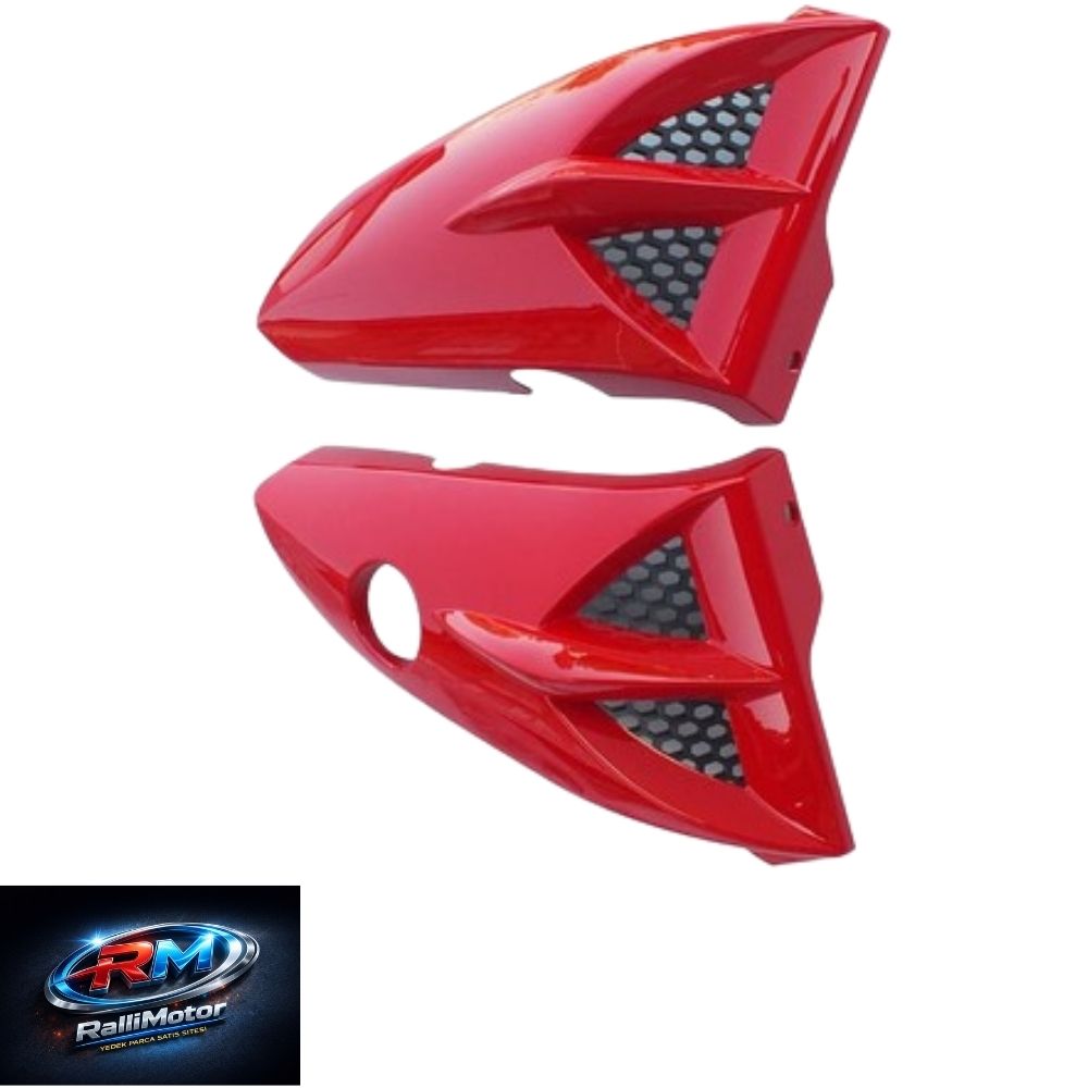 DEPO YAN PANDİZOT (BIYIK) KIRMIZI YBR 125 K YAMAHA / CG UYUMLU